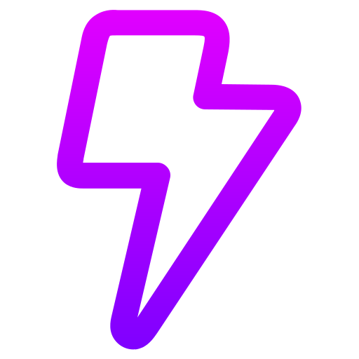 Bolt Generic gradient outline icon