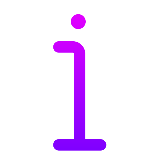 정보 Generic gradient outline icon
