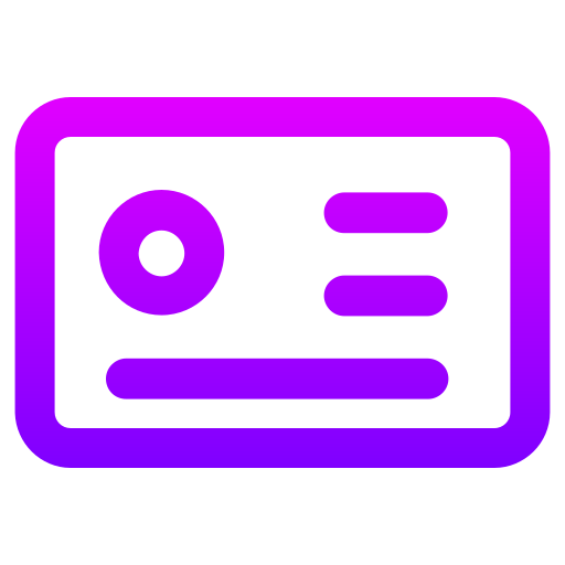 ライセンス Generic gradient outline icon