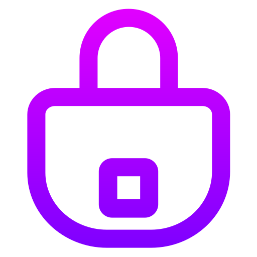 Lock Generic gradient outline icon