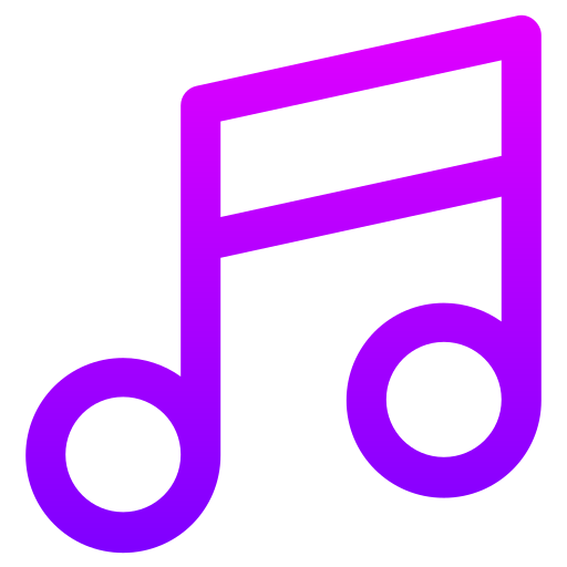 Music Generic gradient outline icon