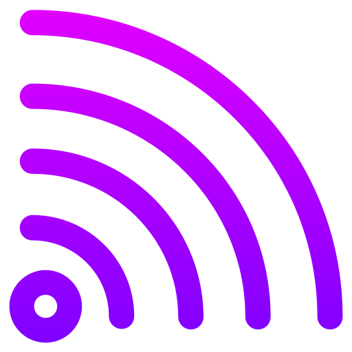 wifi Generic gradient outline Icône