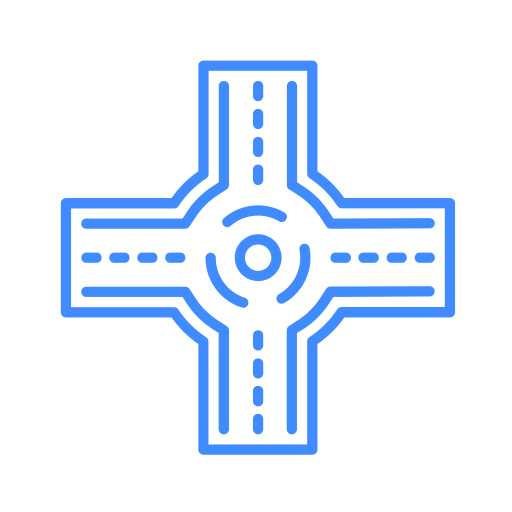Roundabout Generic color outline icon