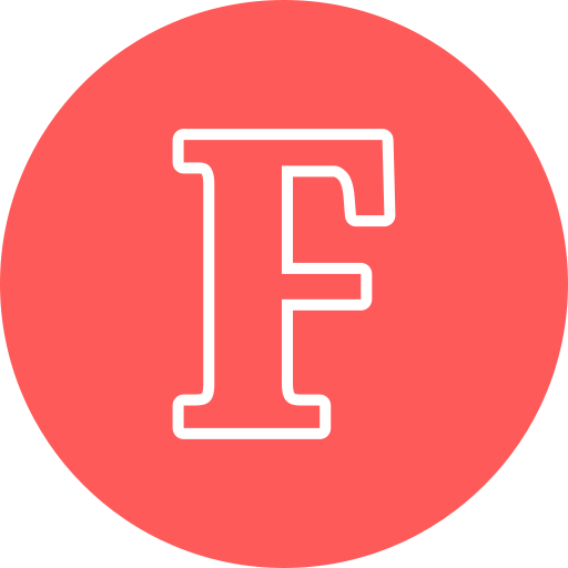 lettera f Generic color fill icona
