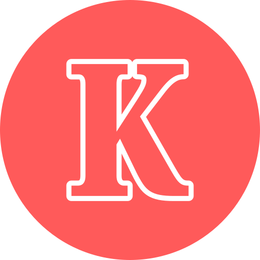 brief k Generic color fill icoon