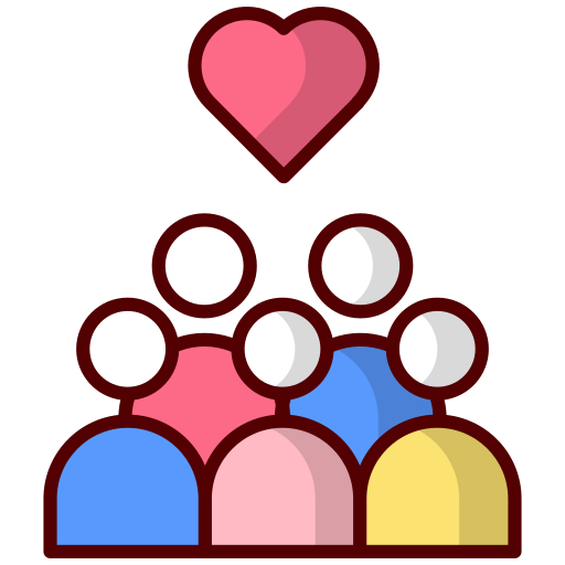 comunidad Generic color lineal-color icono