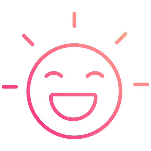 Cheerful Generic gradient outline icon