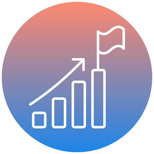 statistieken Generic gradient outline icoon