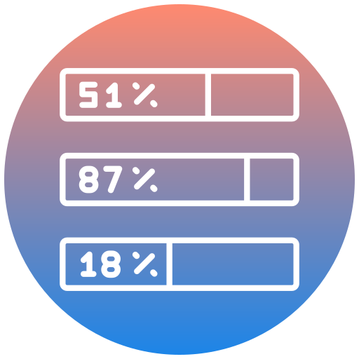 grafiek Generic gradient outline icoon