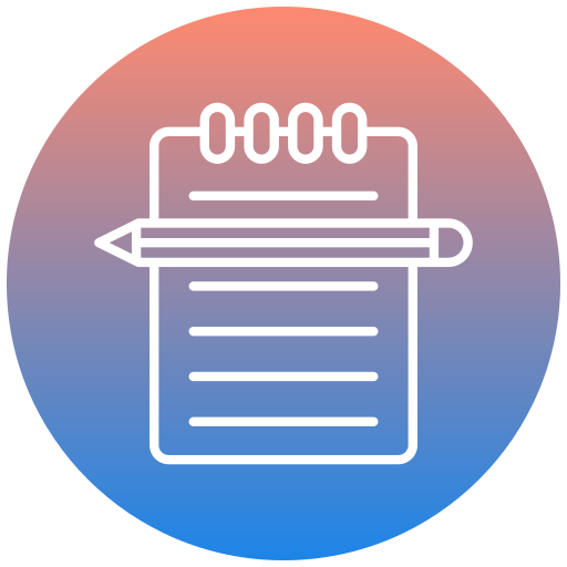 Notebook Generic gradient outline icon