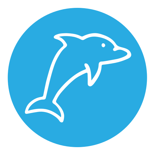 delfino Generic color fill icona