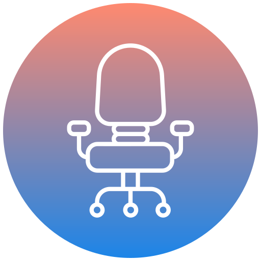 silla de oficina Generic gradient outline icono