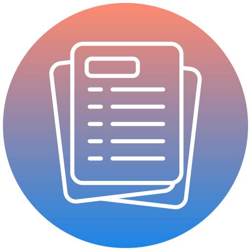 documento Generic gradient outline icono