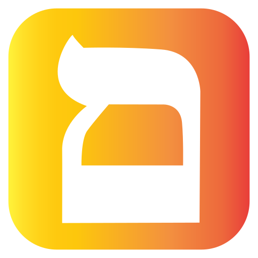 hebrajski Generic gradient fill ikona