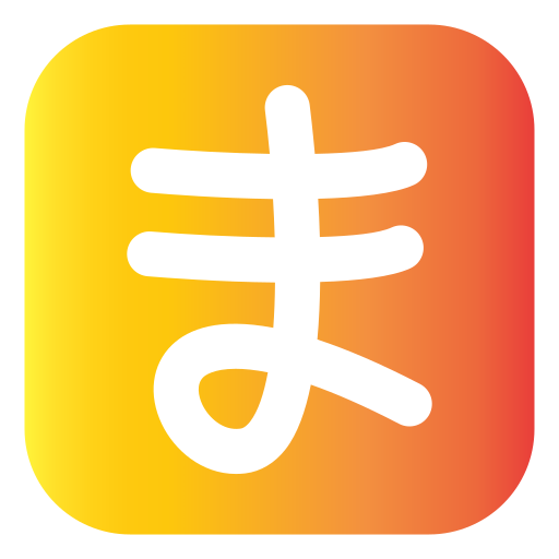 japanisches alphabet Generic gradient fill icon