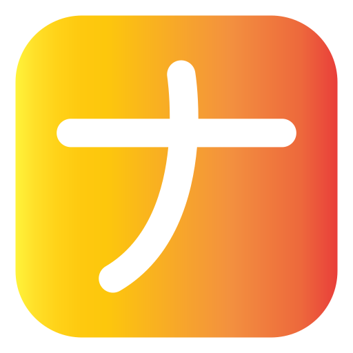 alfabeto japonês Generic gradient fill Ícone