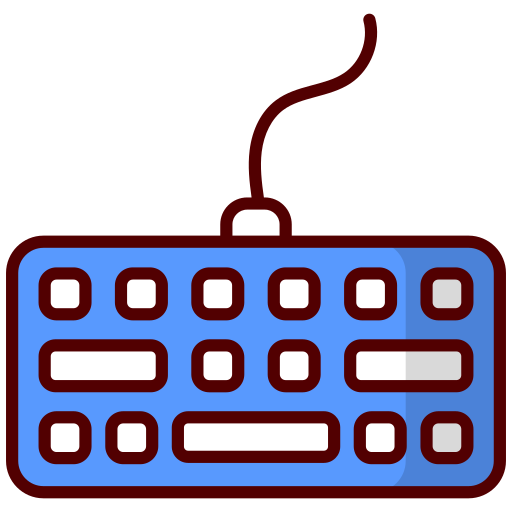 tastiera Generic color lineal-color icona