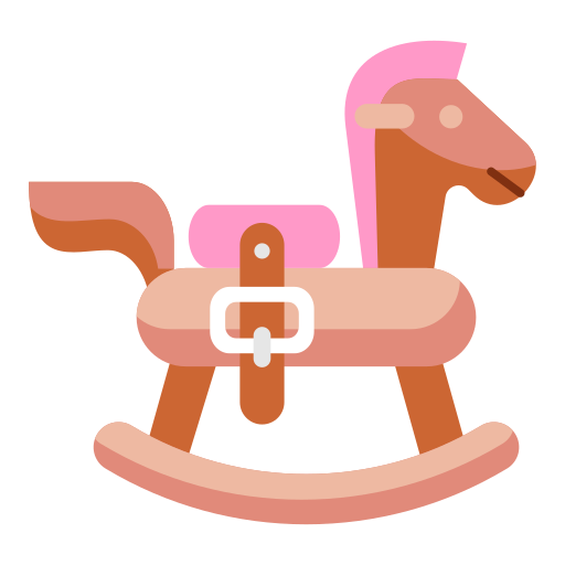 koń na biegunach Generic color fill ikona