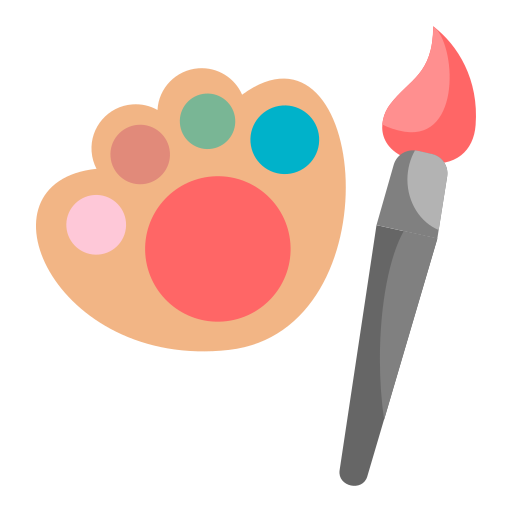 cepillo de pintura Generic color fill icono