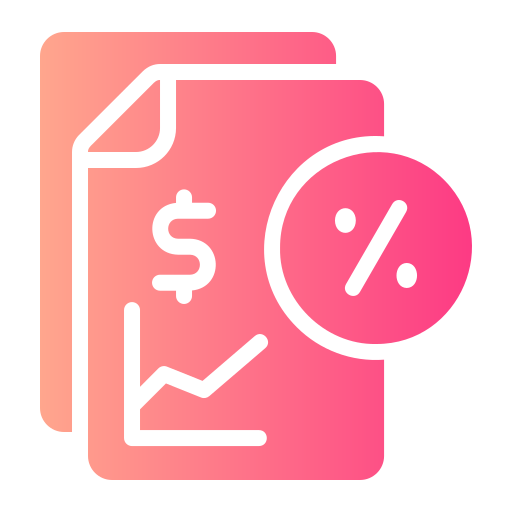 Interest rate Generic gradient fill icon