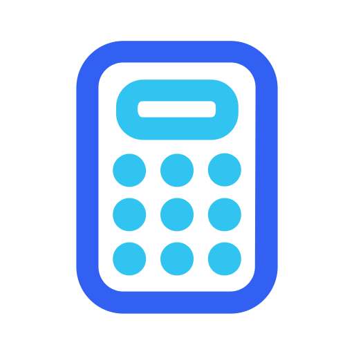rekenmachine Generic color outline icoon
