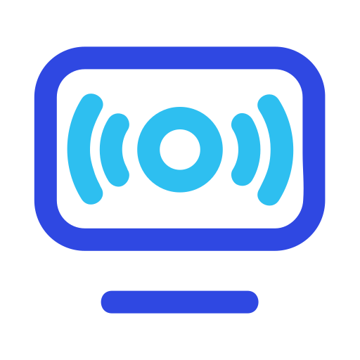 aplikacja do przesyłania strumieniowego telewizji Generic color outline ikona