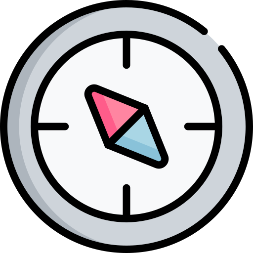 kompas magnetyczny Generic color lineal-color ikona