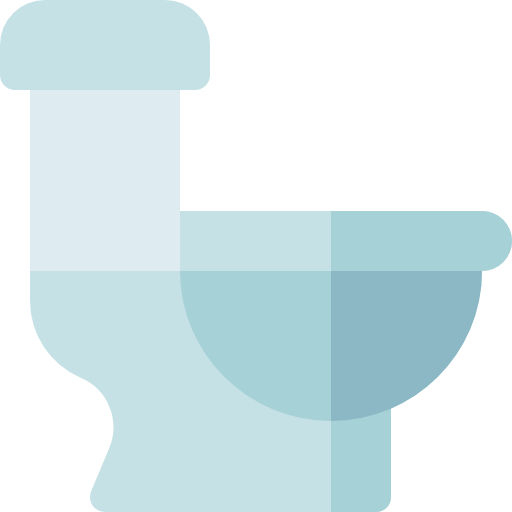toilet Basic Rounded Flat icoon