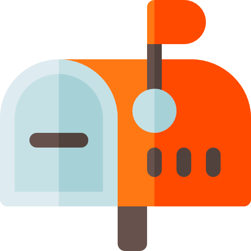 Mailbox Basic Rounded Flat icon
