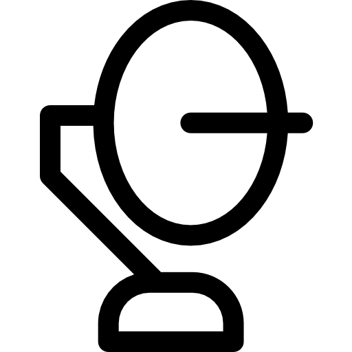 antena parabólica Basic Rounded Lineal icono
