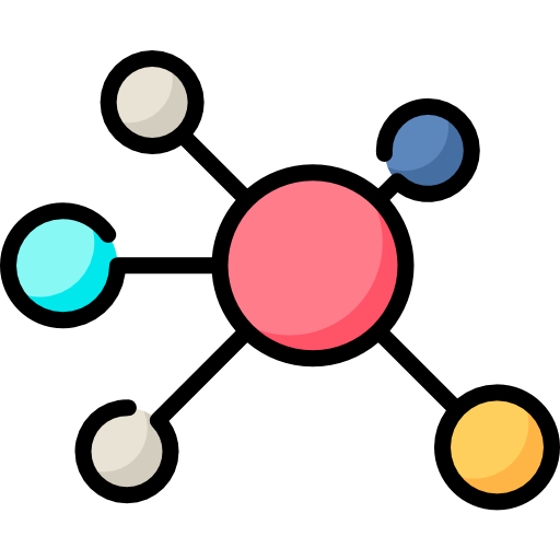 분자 Special Lineal color icon