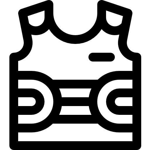 antiproiettile Basic Rounded Lineal icona