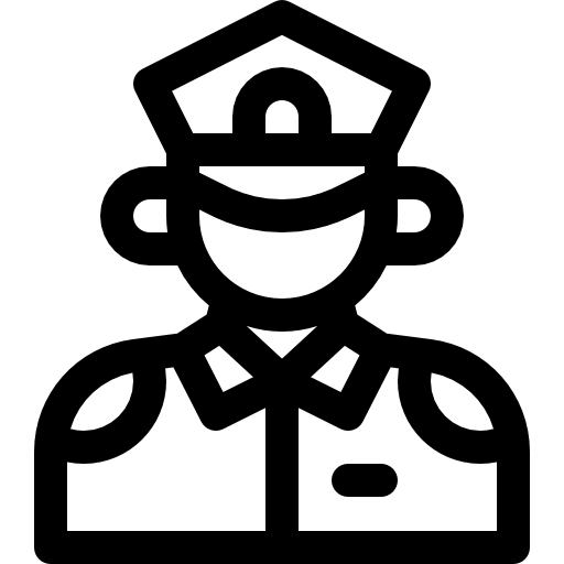 경찰관 Basic Rounded Lineal icon