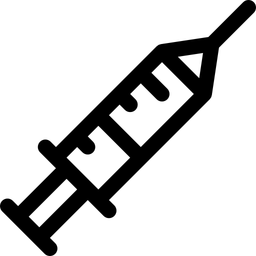 jeringuilla Basic Rounded Lineal icono