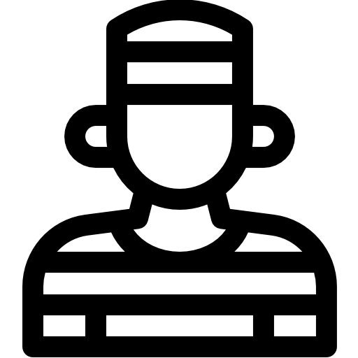 prisionero Basic Rounded Lineal icono