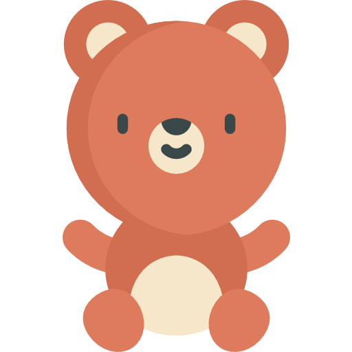 teddybär Kawaii Flat icon