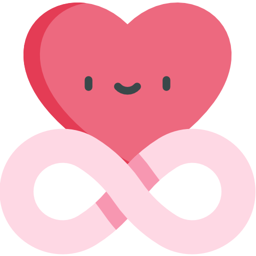 amor Kawaii Flat icono