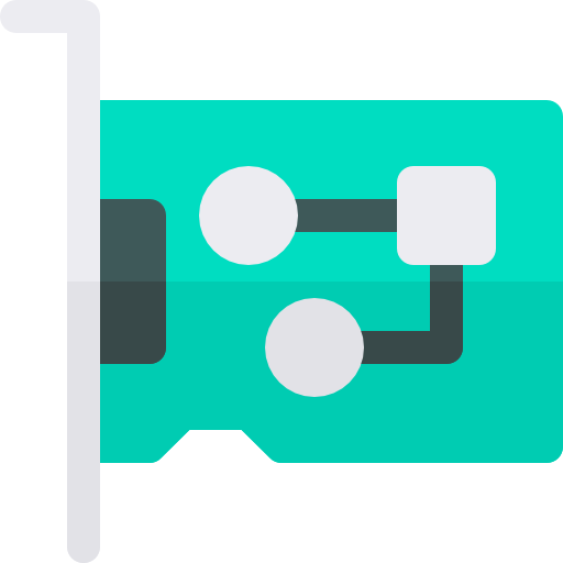 Network Interface Card Basic Rounded Flat icon
