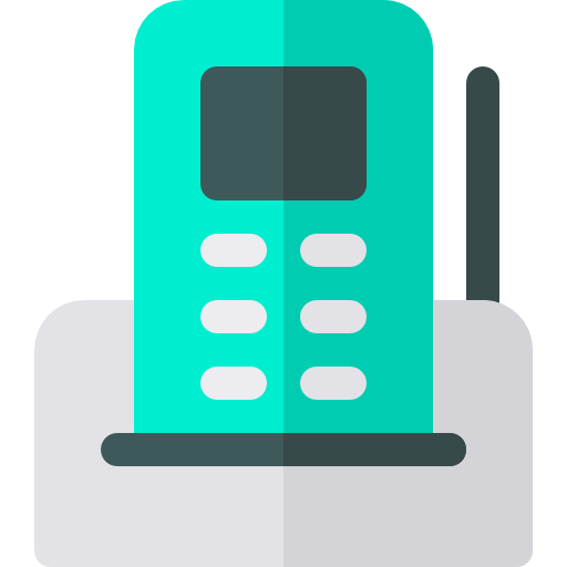 teléfono celular Basic Rounded Flat icono