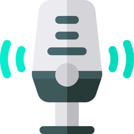 Microphone Basic Rounded Flat icon