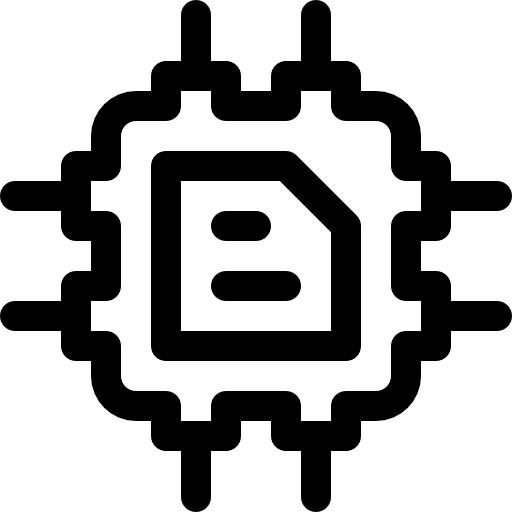 프로세서 Basic Rounded Lineal icon