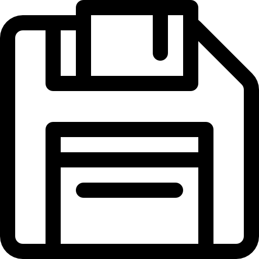 디스켓 Basic Rounded Lineal icon