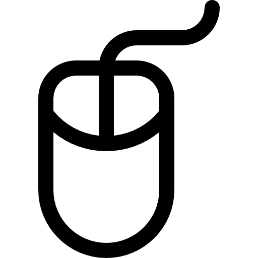 mysz komputerowa Basic Rounded Lineal ikona