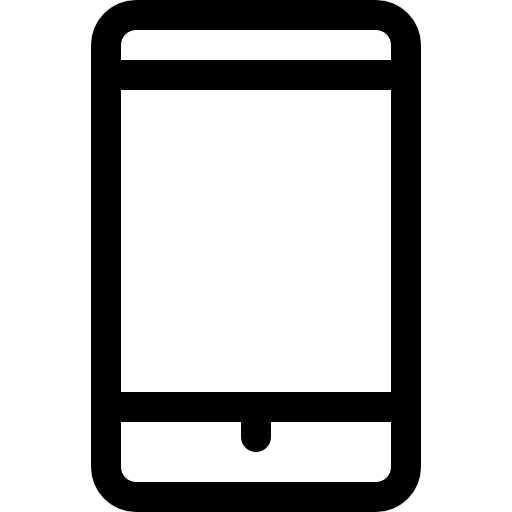 cellulare Basic Rounded Lineal icona