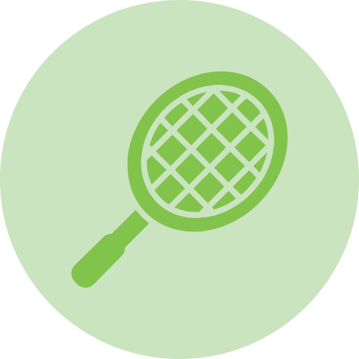 raqueta Generic color fill icono