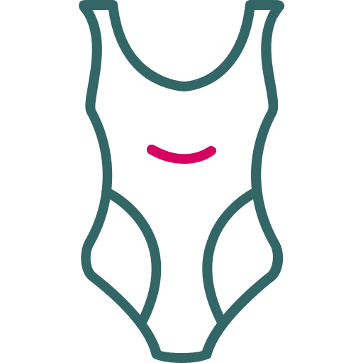 strój kąpielowy Generic color outline ikona