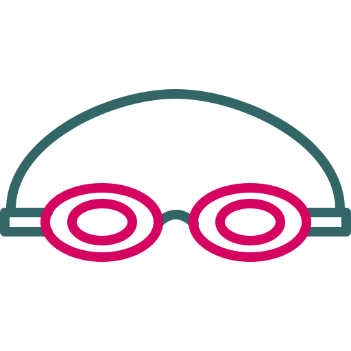 gafas de natación Generic color outline icono