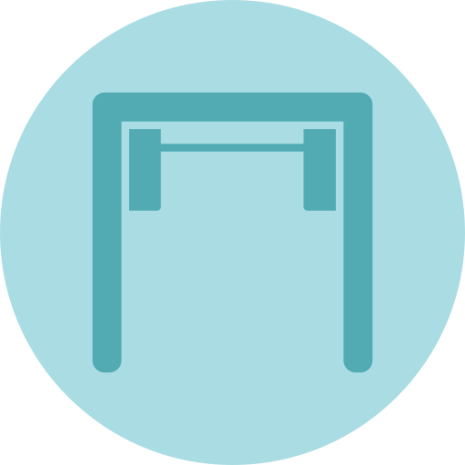 Pull up bar Generic color fill icon