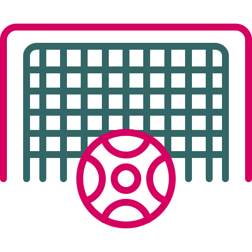 red de fútbol Generic color outline icono