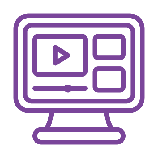 Online streaming Generic color outline icon
